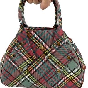Vivienne Westwood plaid-check vegan leather handbag - pre-owned